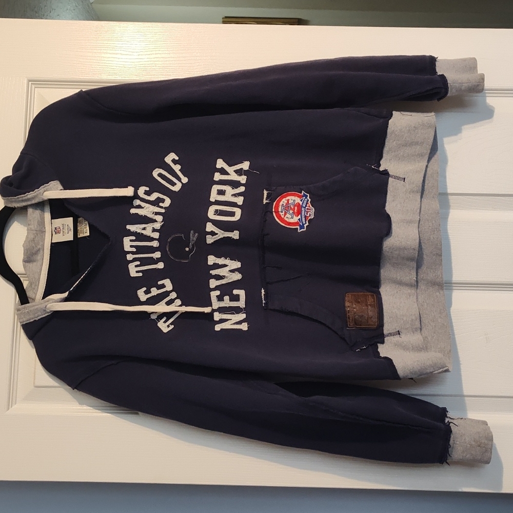 NFL Vintage Style New York Titans Hoodie XL